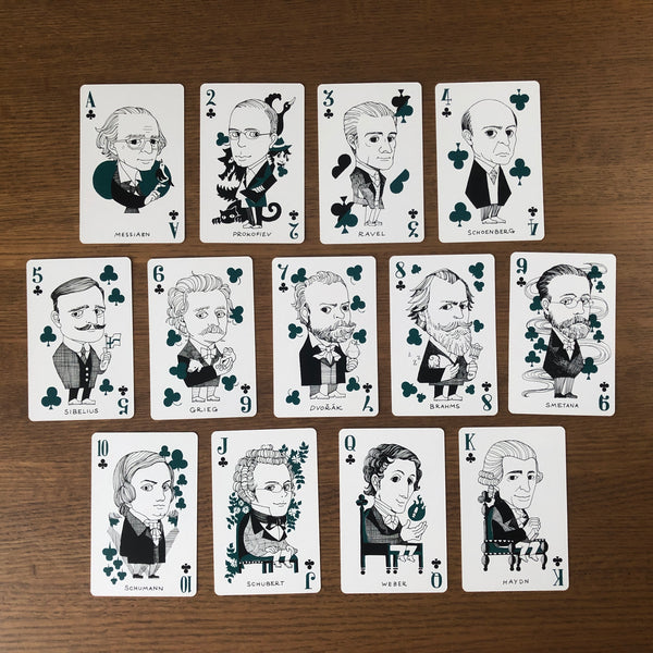 Classical Composer Playing Cards x2