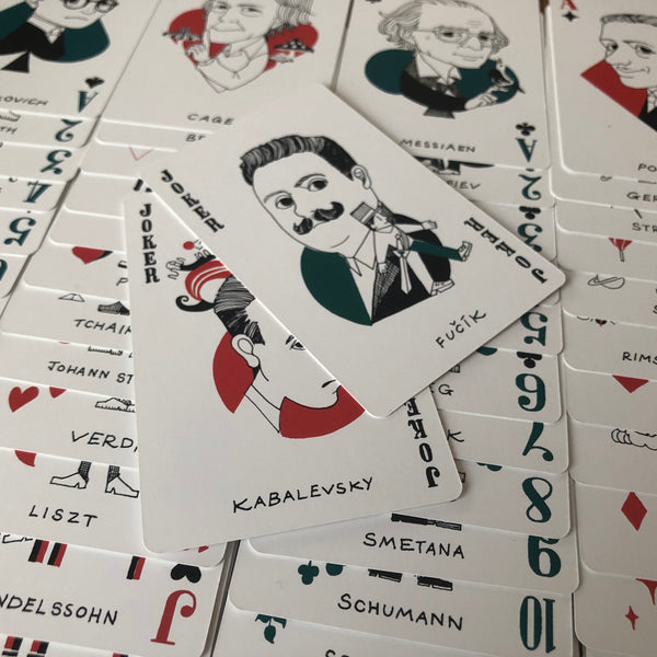 Classical Composer Playing Cards x2