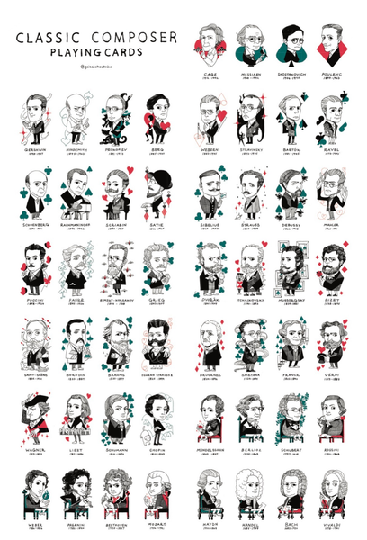 Classical Composer Poster x1  30% off