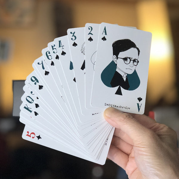 Classical Composer Playing Cards x2