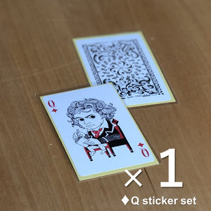 Beethoven/Playing Cards Stickers